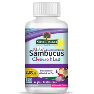 Nature's Answer Kids Sambucus -purutabletit, 45 kpl – Viking Supplements