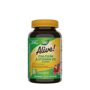 Natures Way Alive!® Kalsium + D3 -kumikarkit (60 kpl) - Viking Supplements