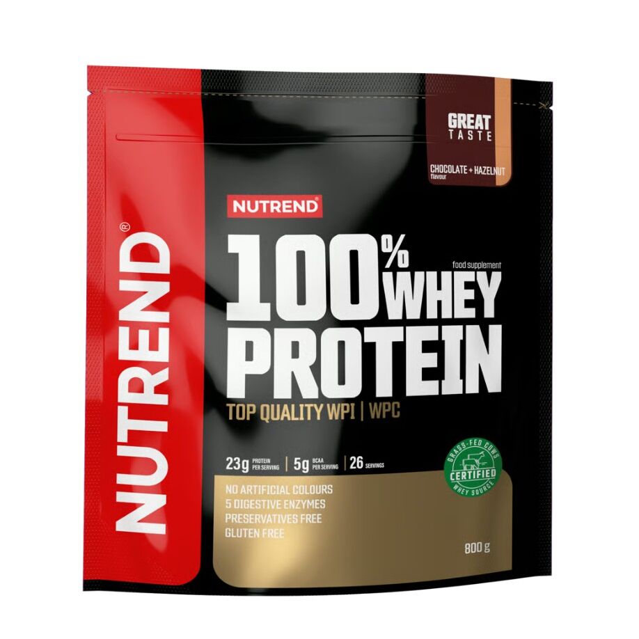 Nutrend 100% Whey Protein, Chocolate & Hazelnut 800g