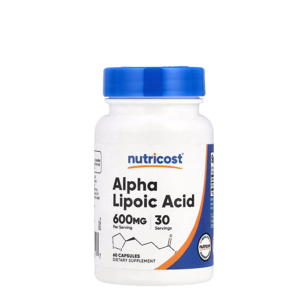 Nutricost alfa-lipoiinihappo 600 mg (60 kapselia) – Viking Supplements