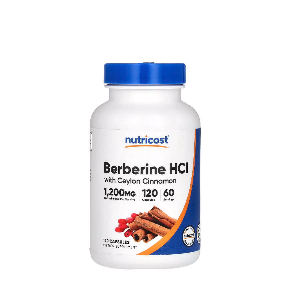Nutricost Berberiini-HCl ja Ceylon-kaneli (120 kapselia) – Viking Supplements