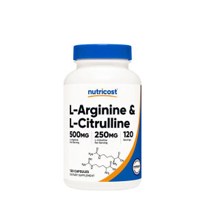Nutricost L-arginiini-L-sitrulliini-kompleksi -kapselit (120 kapselia) – Viking Supplements
