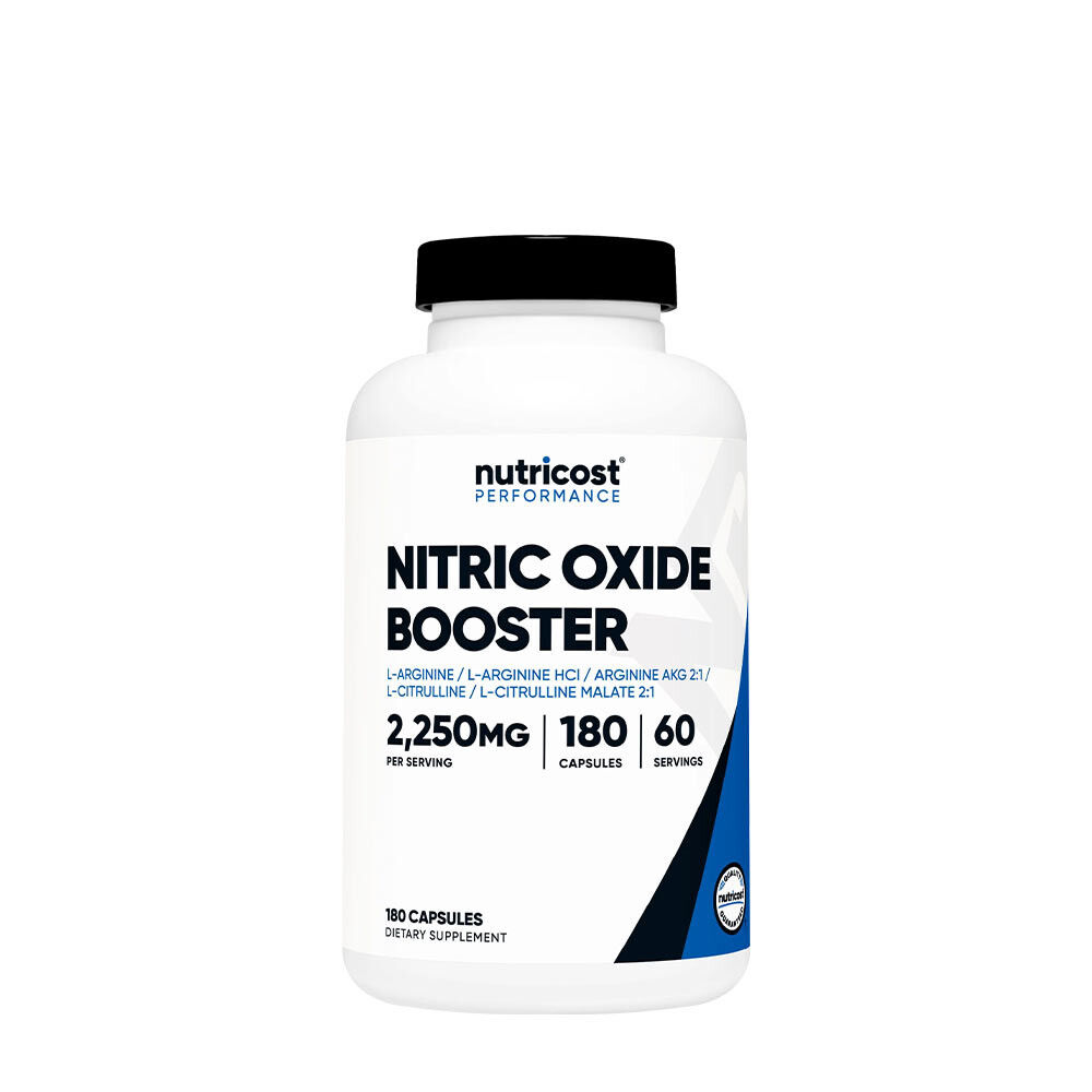 Nutricost Nitric Oxide Booster 750 mg (180 kapselia) – Viking Supplements