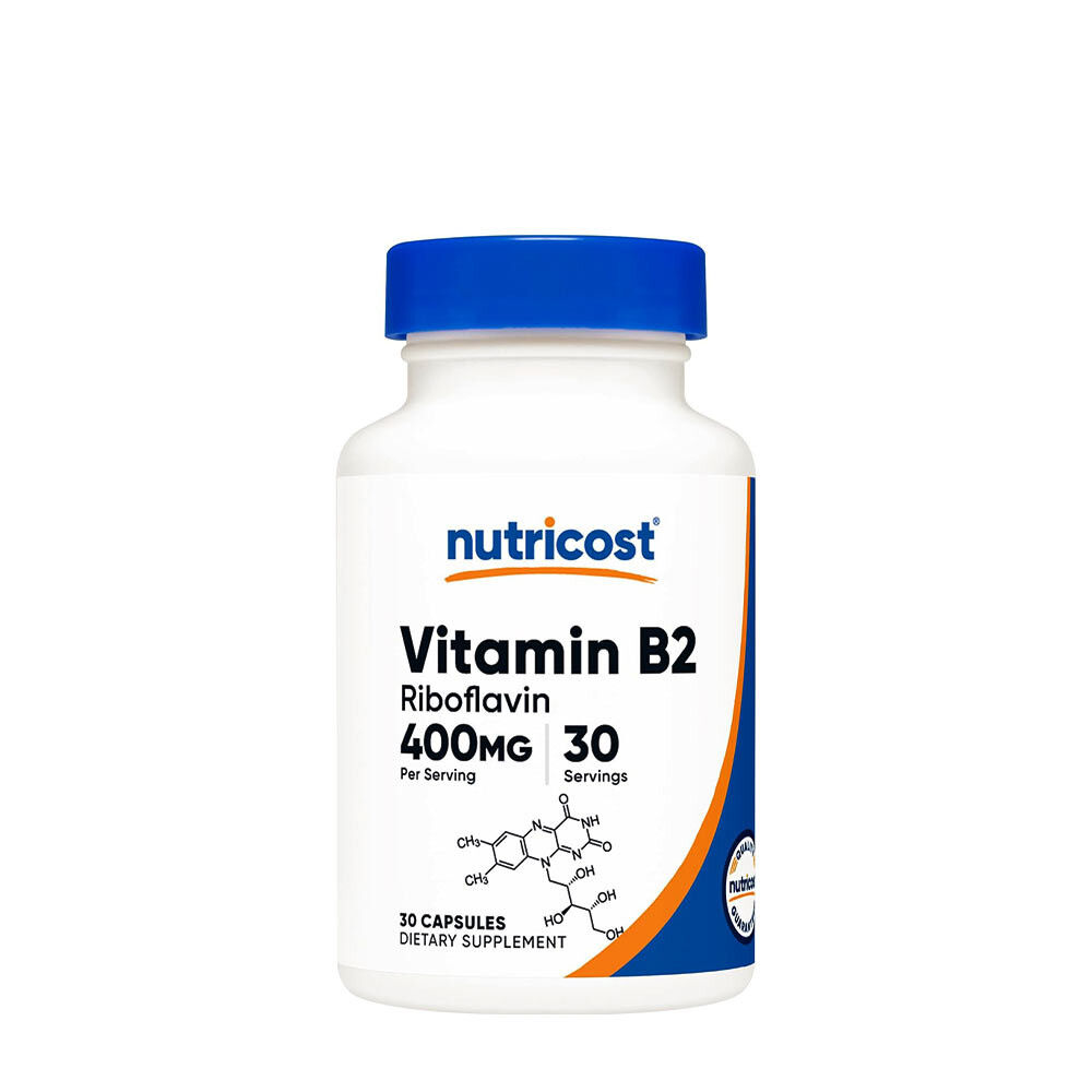 Nutricost B2-vitamiini (riboflaviini) 400 mg (30 kapselia) – Viking Supplements