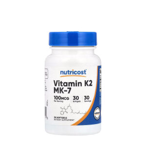 Nutricost K2-vitamiini MK-7 (30 pehmeää kapselia) – Viking Supplements