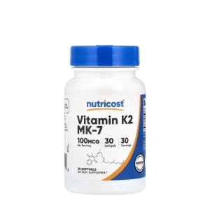Nutricost K2-vitamiini MK-7 (30 pehmeää kapselia) – Viking Supplements