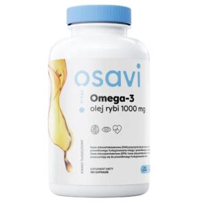 OSAVI Omega-3-kalaöljy, molekyylitislattu, 1000 mg, sitruunanmakuinen (180 pehmeää kapselia) – Viking Supplements