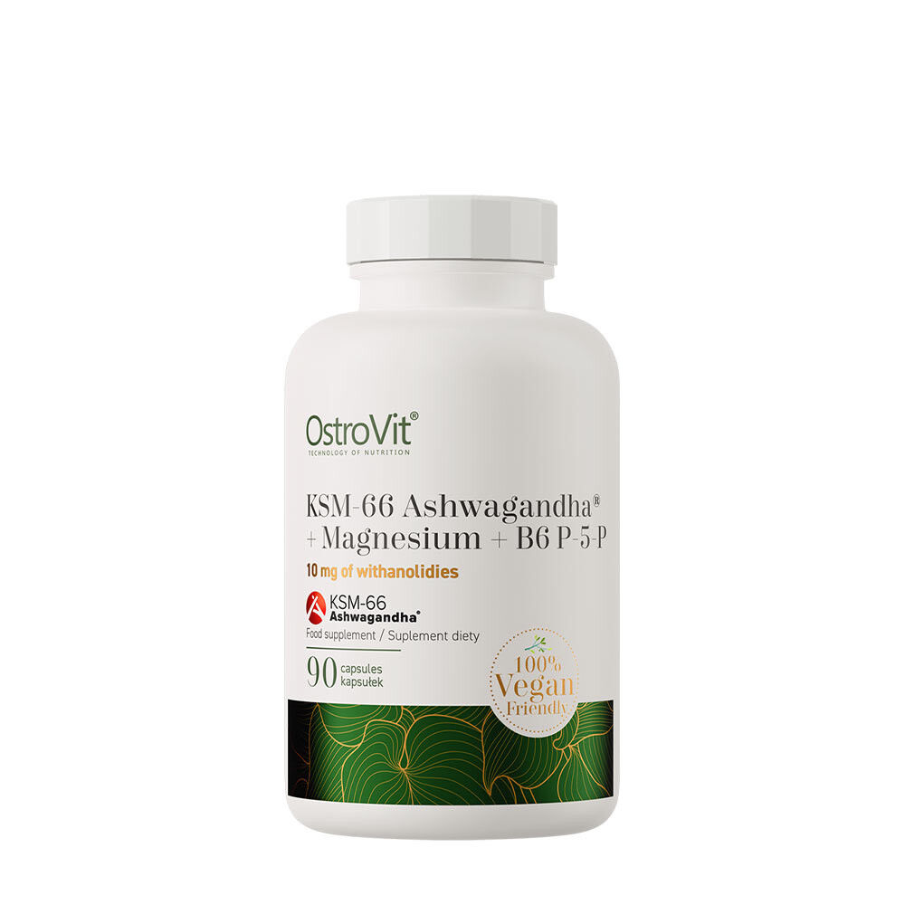 Ostrovit KSM-66 Ashwagandha® + magnesium + B6 P-5-P (90 kasviskapselia) – Viking Supplements