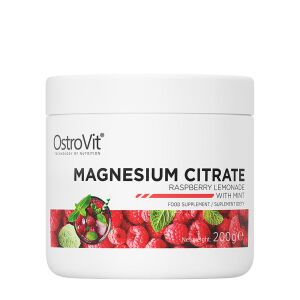Ostrovit Magnesium Citrate – vadelma-limonadi ja minttu (200 g) – Viking Supplements