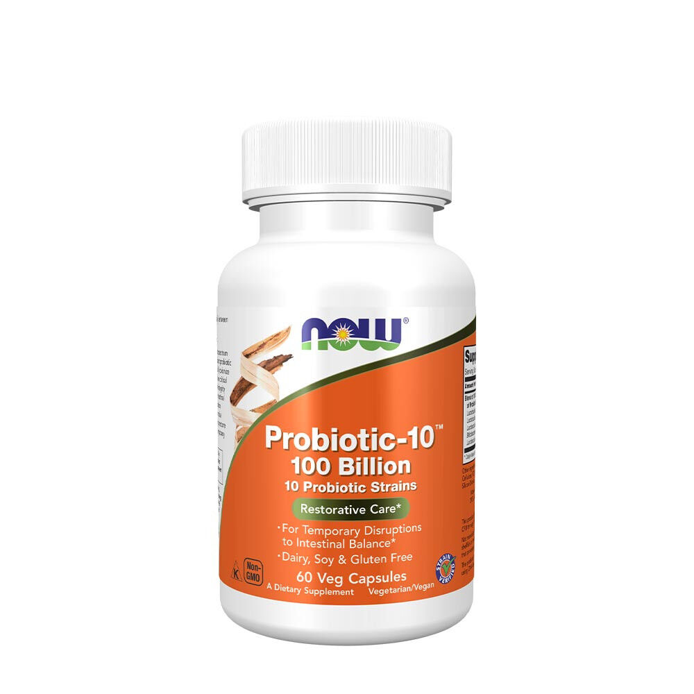 NOW Foods - Probiotic-10, 100 Billion - 60 vcaps