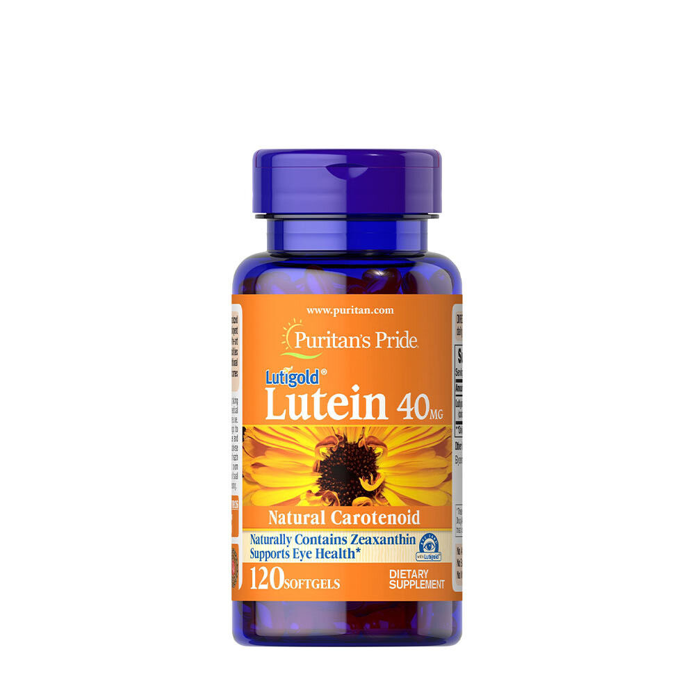 Puritans Pride Luteiini 40 mg ja zeaksantiini (120 pehmeää kapselia) – Viking Supplements