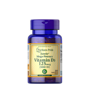 Puritan’s Pride D3-vitamiini 5000 IU (100 pehmeää kapselia) – Viking Supplements