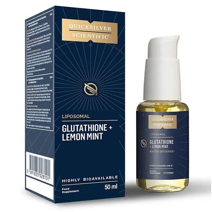 QUICKSILVER Liposomaalinen glutationi + sitruuna-minttu EU (50 ml) - Viking Supplements