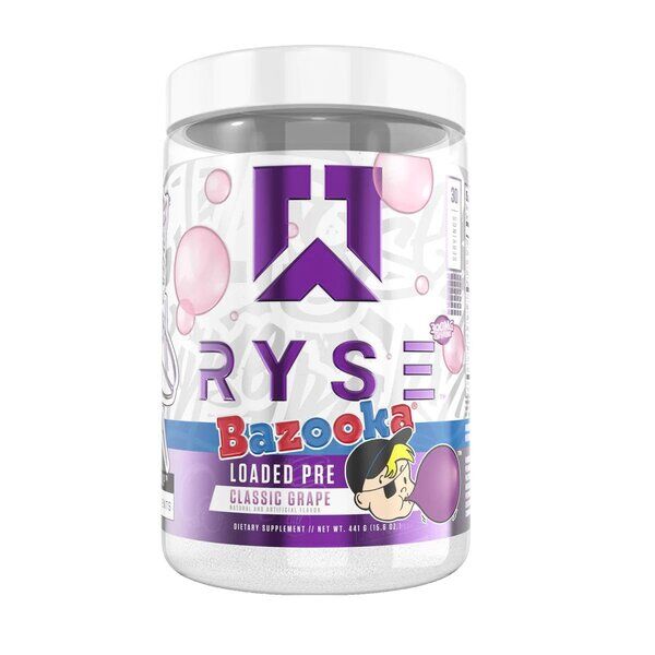 RYSE Loaded Pre, Bazooka Classic Grape (EAN 850041914350) 438 g