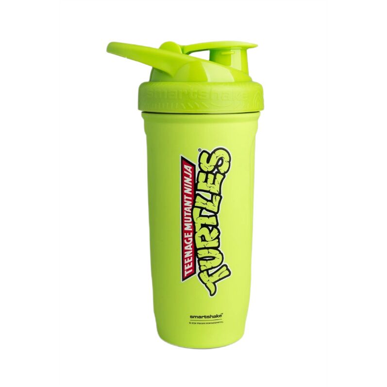 SmartShake - Reforce rustfrit stål TMNT, klassisk logo grøn + 900 ml