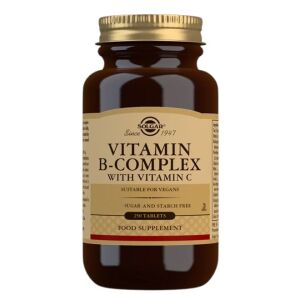SOLGAR B-vitamiinikompleksi ja C-vitamiini (250 tablettia) – Viking Supplements