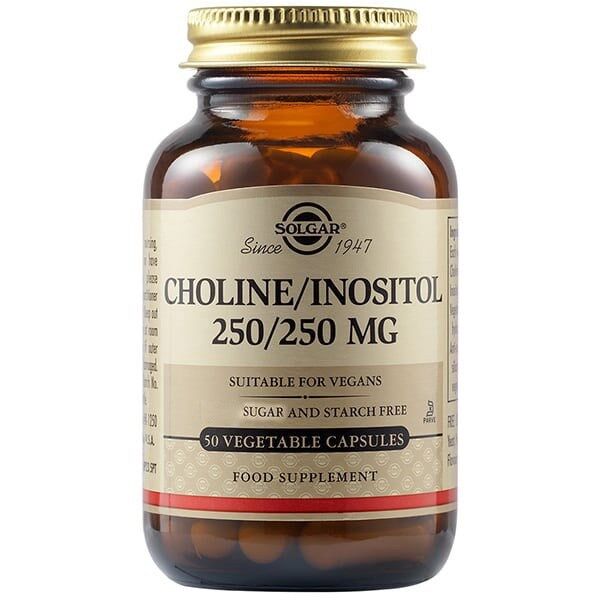 SOLGAR Choline/Inositol 250 mg (50 caps) - Nuvalia