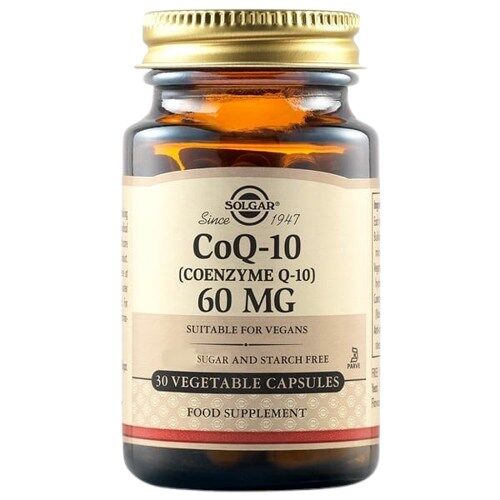 Solgar - Coenzym Q10 60 mg, 30 bløde kapsler