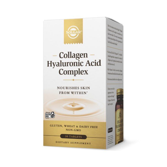 SOLGAR Collagen Hyaluronic Acid Complex (30 tabs) - Viking Supplements