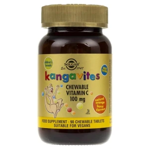 SOLGAR Kangavites -purutabletit, C-vitamiinilla