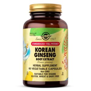 SOLGAR Korean Ginseng Root Extract SFP (60 kapselia) - Viking Supplements