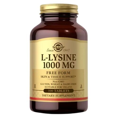 SOLGAR L-lysiini 1000 mg (100 tablettia) – Viking Supplements