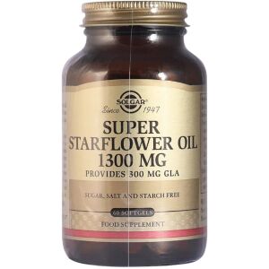 SOLGAR Super Starflower Oil 1300 mg - Olej z Ogórecznika (60 kaps.) - Nuvalia