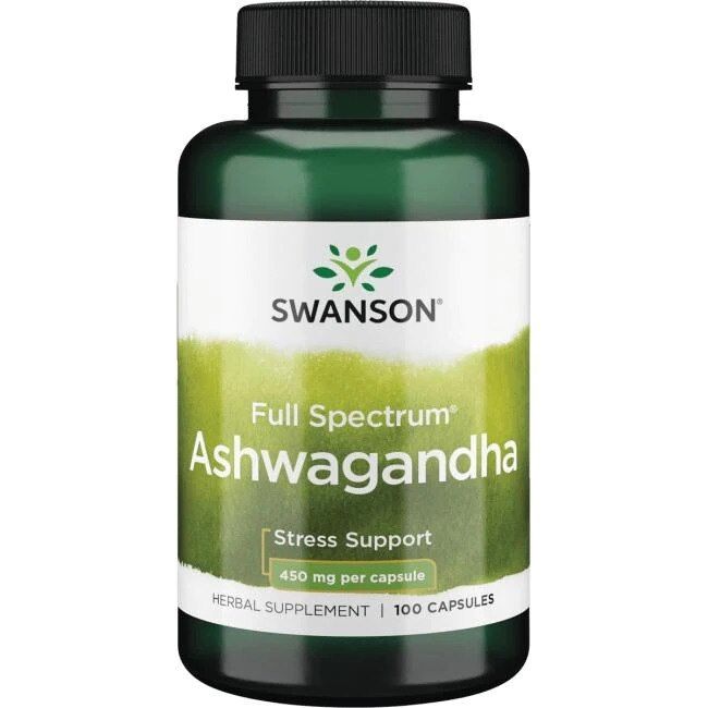SWANSON Ashwagandha 450 mg 100 kapselia – Viking Supplements