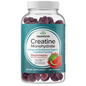 SWANSON Kreatiinimonohydraatti, vesimeloni (120 geelipilleriä) – Viking Supplements