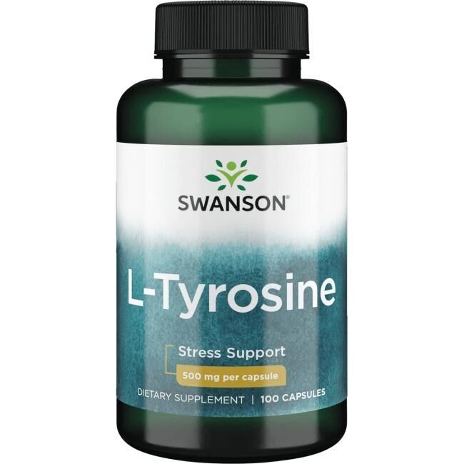 SWANSON L-tyrosiini 500 mg 100 kapselia – Viking Supplements
