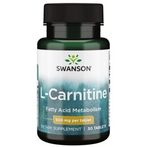 SWANSON L-karnitiini 500 mg 30 tablettia – Viking Supplements