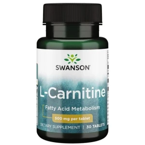 SWANSON L-karnitiini 500 mg 30 tablettia – Viking Supplements