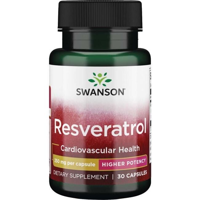 SWANSON Resveratrol 250 mg 30 kapselia – Viking Supplements