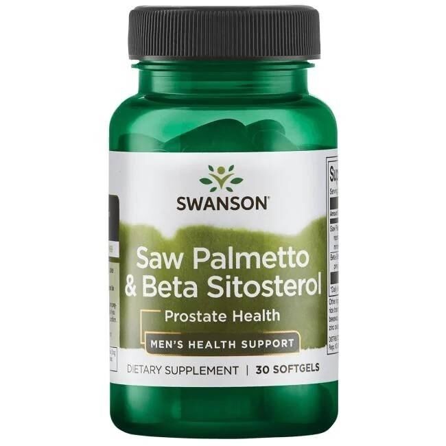 SWANSON Saw Palmetto + beeta-sitosteroli 30 kapselia – Viking Supplements