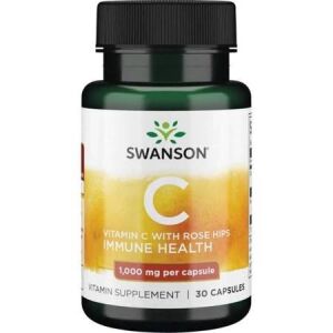 SWANSON C-vitamiini 1000 + villiruusu 30 kapselia – Viking Supplements