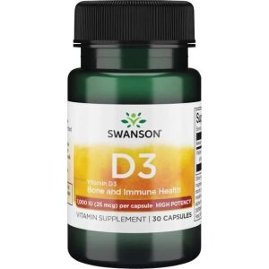 SWANSON D-3-vitamiini 1000 IU 30 kapselia – Viking Supplements