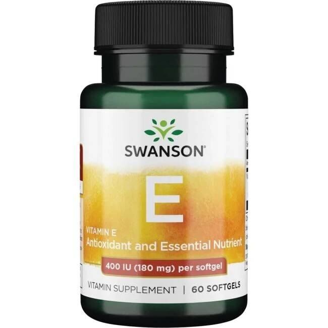 SWANSON E-vitamiini 400 IU 60 kapselia – Viking Supplements
