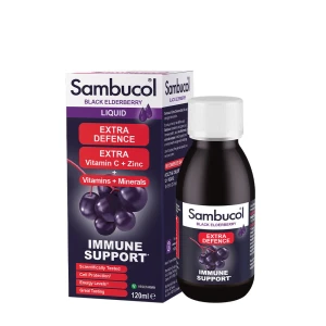Sambucol Extra Defence -nestemäinen valmiste (120 ml) – Viking Supplements