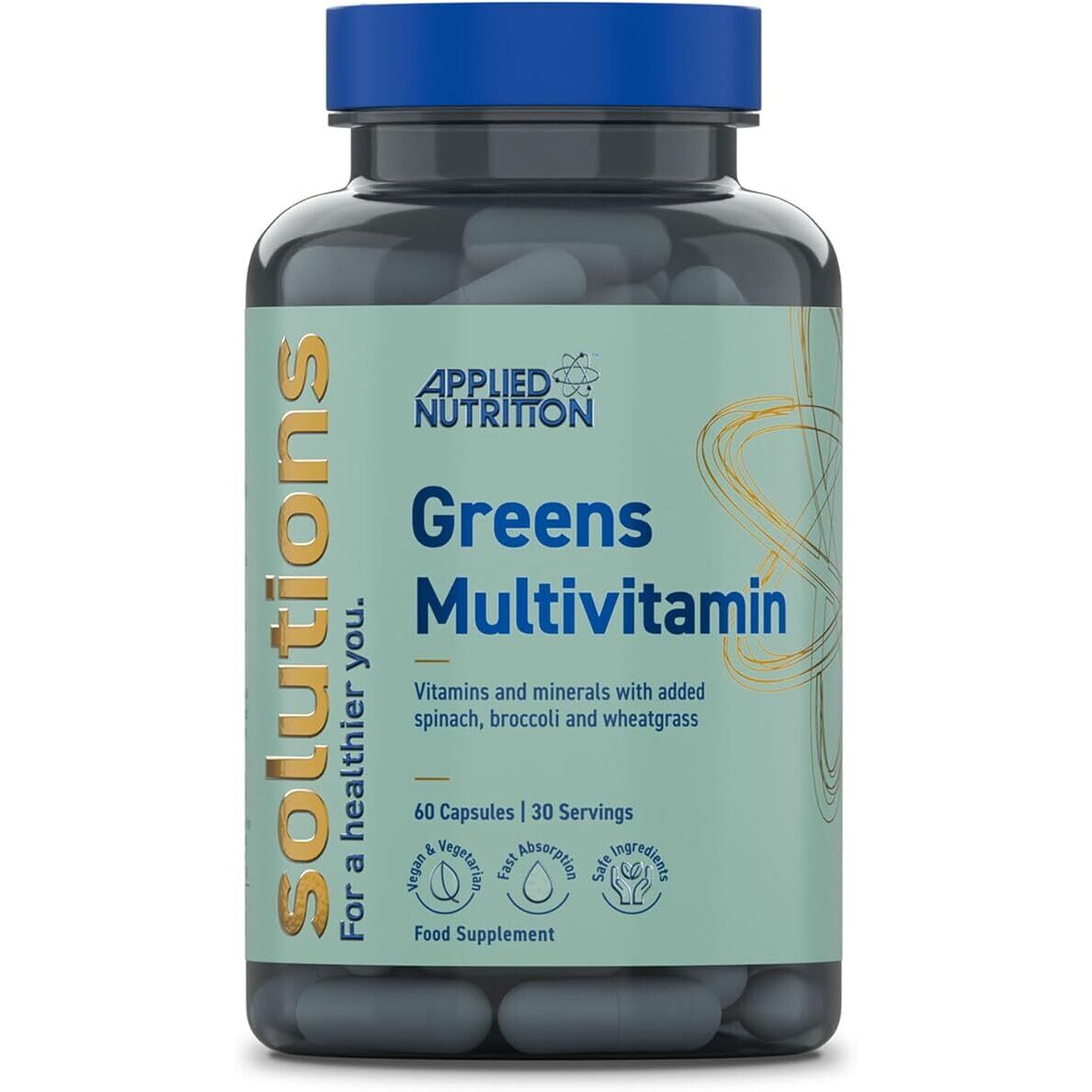 Solutions Greens -monivitamiinivalmiste – 60 kapselia – Viking Supplements