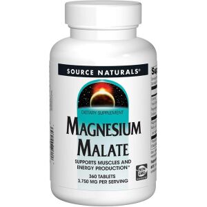 Source Naturals Magnesiummalaatti 1250 mg, 360 tablettia – Viking Supplements