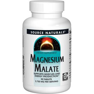 Source Naturals Magnesiummalaatti 1250 mg, 90 tablettia – Viking Supplements