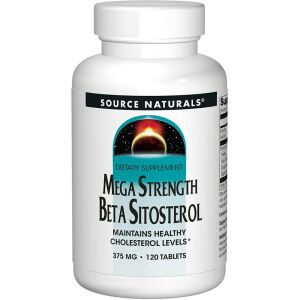 Source Naturals Mega Strength Beta-sitosteroli 375 mg, 120 kasvisperäistä tablettia – Viking Supplements
