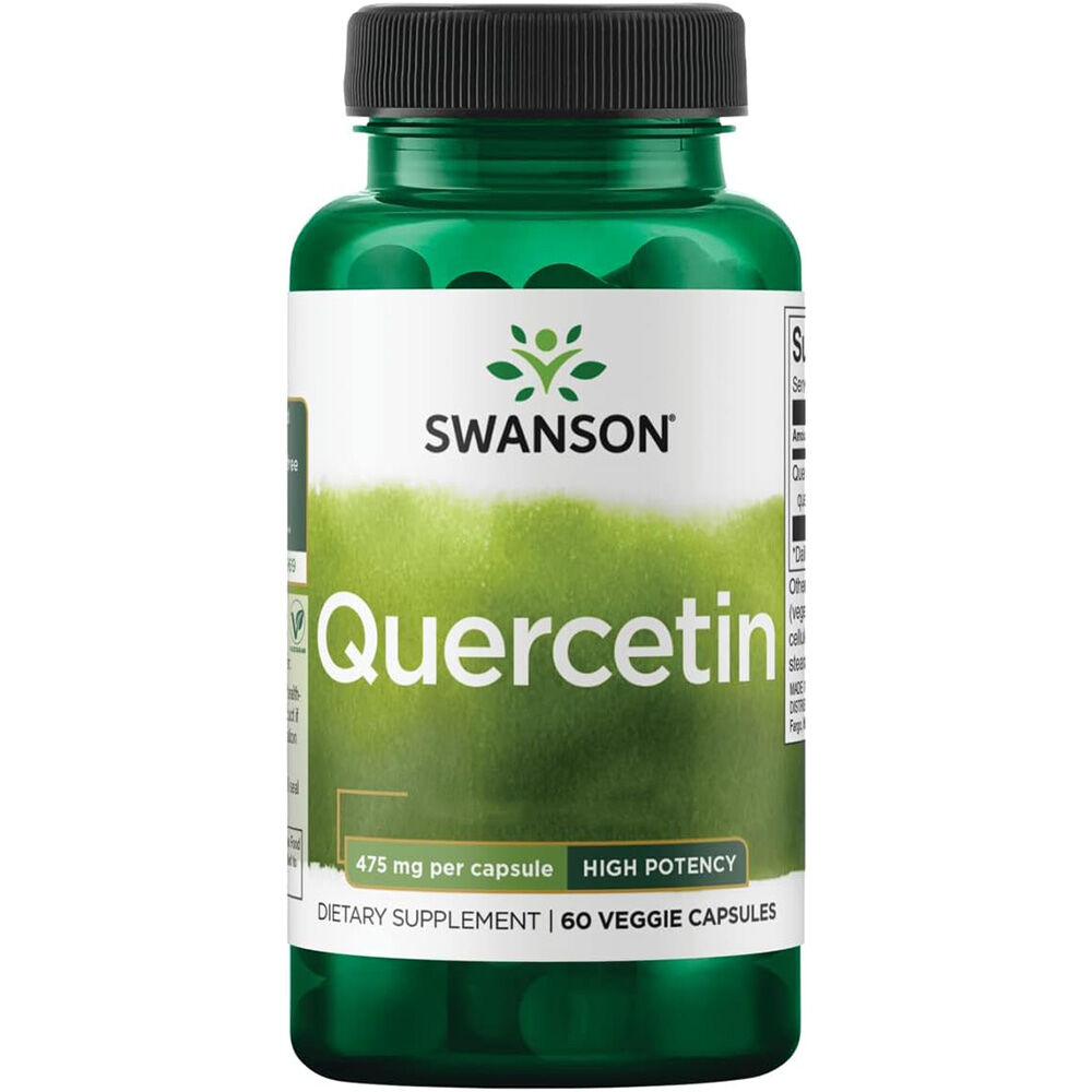 Swanson High Potency Quercetin 475 mg, 60 kapselia – Viking Supplements