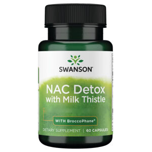 Swanson NAC Detox Depot ja maitohamppu – sisältää Broccophane-ainetta, 60 kapselia – Viking Supplements