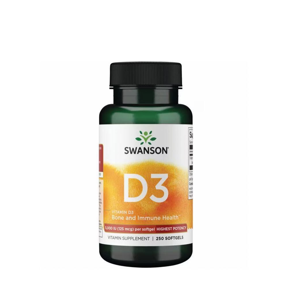 Swanson D3-vitamiini (250 pehmeää kapselia) – Viking Supplements