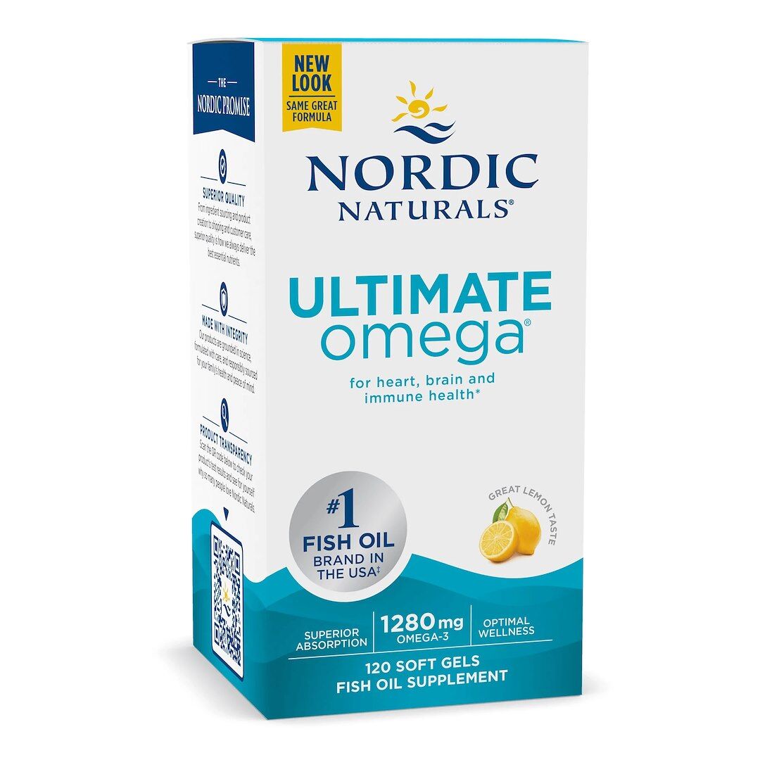 Nordic Naturals - Ultimate Omega, 1280mg Lemon (EAN 768990027901) - 120 softgels