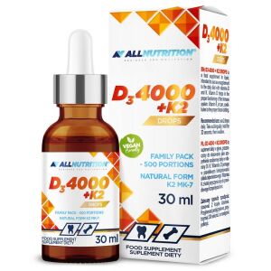 D3-vitamiini 4000 + K2 -tipat – 30 ml – Viking Supplements