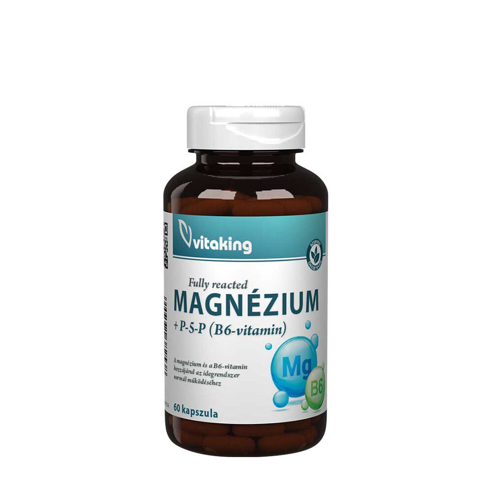 Vitaking Magnesiumbisglycinaatti + B6-vitamiini (P5P) (60 kapselia) - Viking Supplements