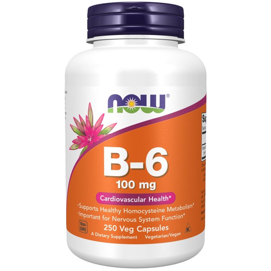 NOW Foods - Vitamin B-6, 100mg - 250 caps