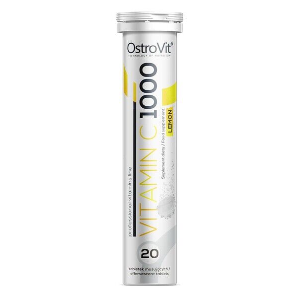 C-vitamin 1000, citron 20 brusetabletter billede